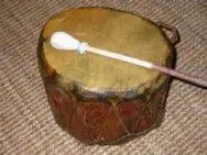 Cochiti-Trommel (doppelseitig bespannt)