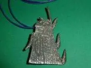 Antone Honanie (Hopi) – Longhair Kachina-Anhänger oder Brosche