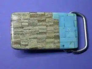 Echten Türkis Schmuck beurteilen beim Kauf 5 Paul Coriz (Kewa) – Gürtelschnalle mit Serpentine und Türkis