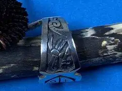 Sparky Masawytewa (Hopi) - Overlay Ring mit Medizinrad