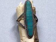 Brad Poblani (Zuni) - Fingerring mit Channel Inlay