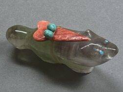 Leland Boone (Zuni) - Fluorit Wolf