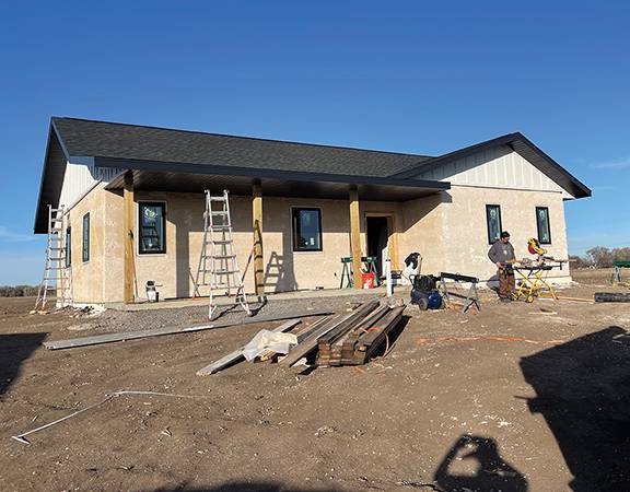 Lower Sioux bauen Häuser aus Hanfbeton