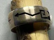 Raymie Namingha (Hopi) - Fingerring mit Hopi-Symbolen