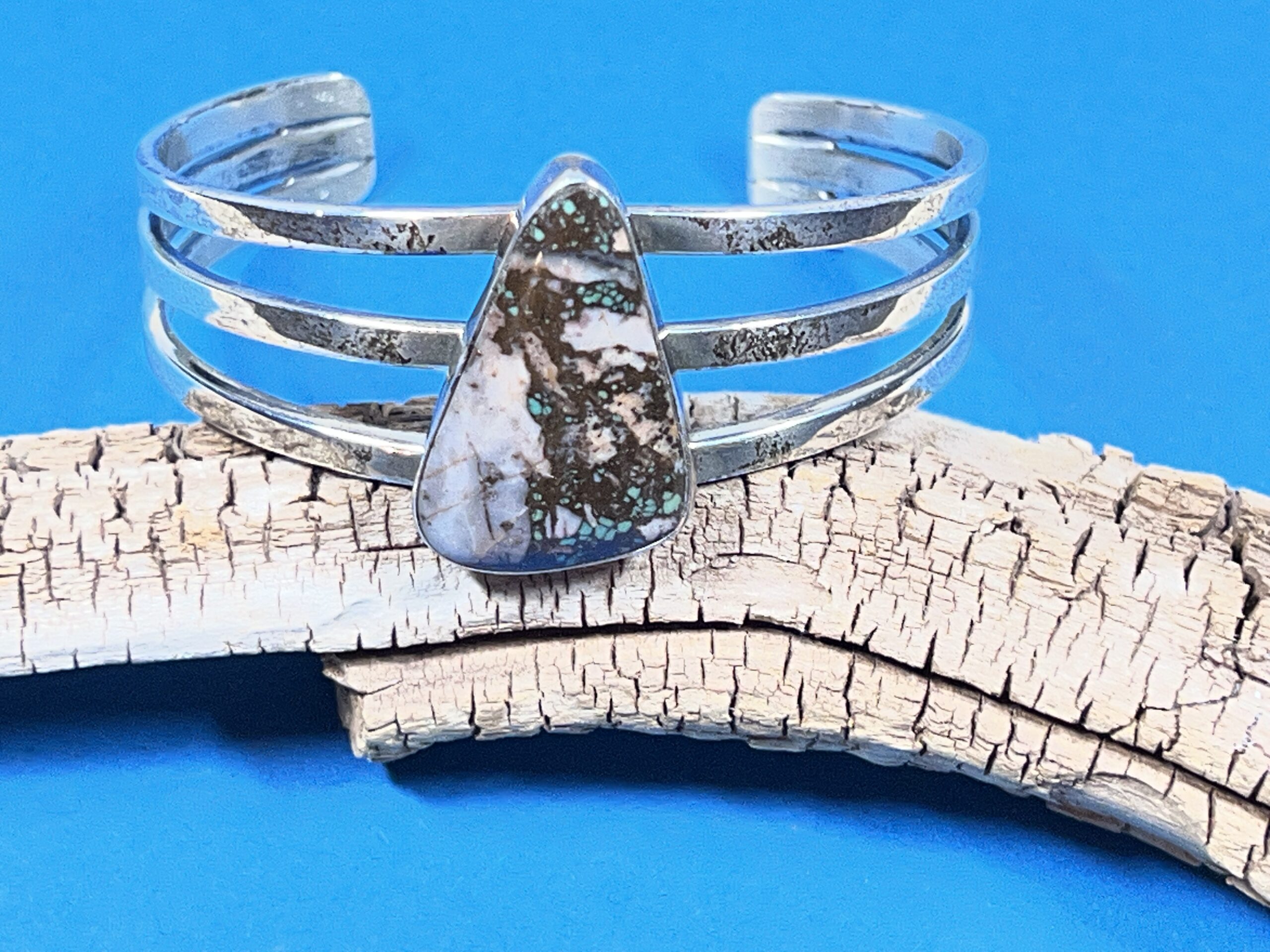 Swingsto (Navajo) - Armreif mit Boulder Turquoise 2 Swingsto (Navajo) - Armreif mit Boulder Turquoise